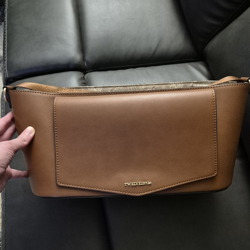 Twelve Little Peek-A-Boo Vegan Leather Stroller Caddy